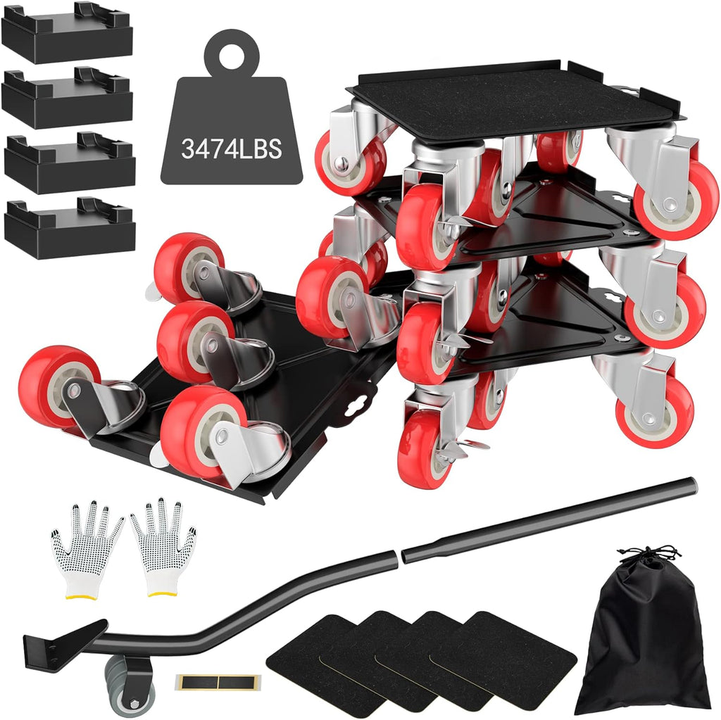 Furniture Dolly,Furniture Movers with 5 Wheels,Carbon Steel Panel Heavy