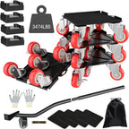 Furniture Dolly,Furniture Movers with 5 Wheels,Carbon Steel Panel Heavy